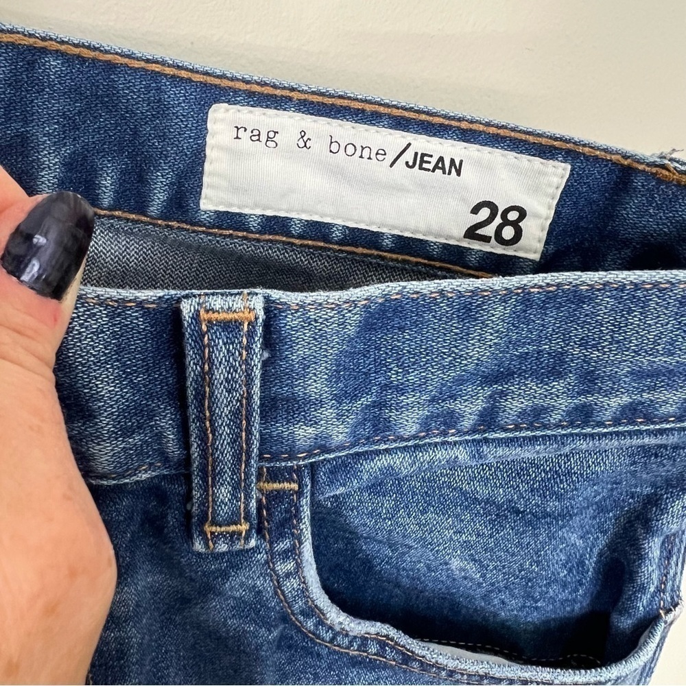 Rag & Bone Lou Skinny Denim Jeans in Blue Hill Medium Wash Size 28 - Picture 11 of 14